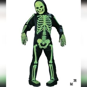 Totally skeleton bones kids costume Halloween
